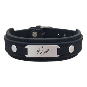 دستبند نقره مردانه ترمه ۱ مدل مهرزاد کد dcsf0282